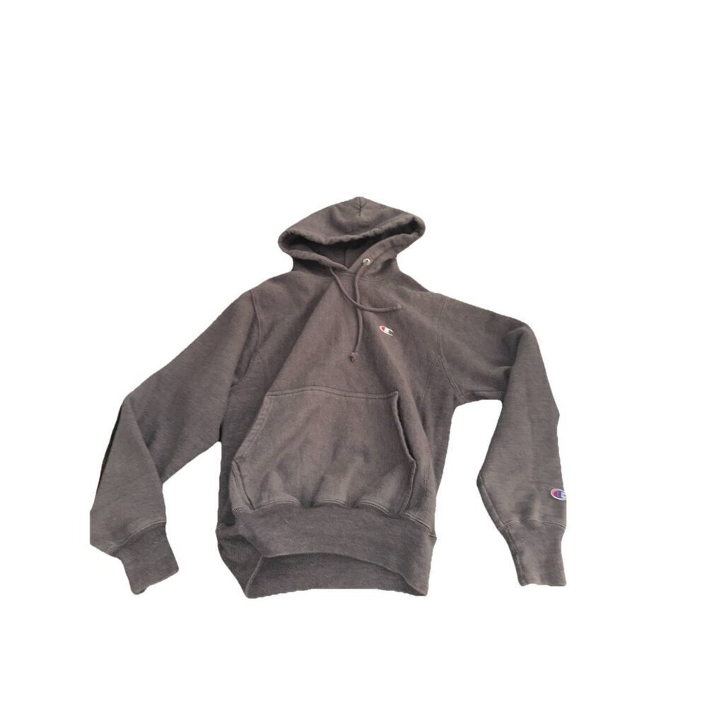 Vintage Champion Reverse Weave Hoodie Mens Size Small Gray Kangaroo Pocket